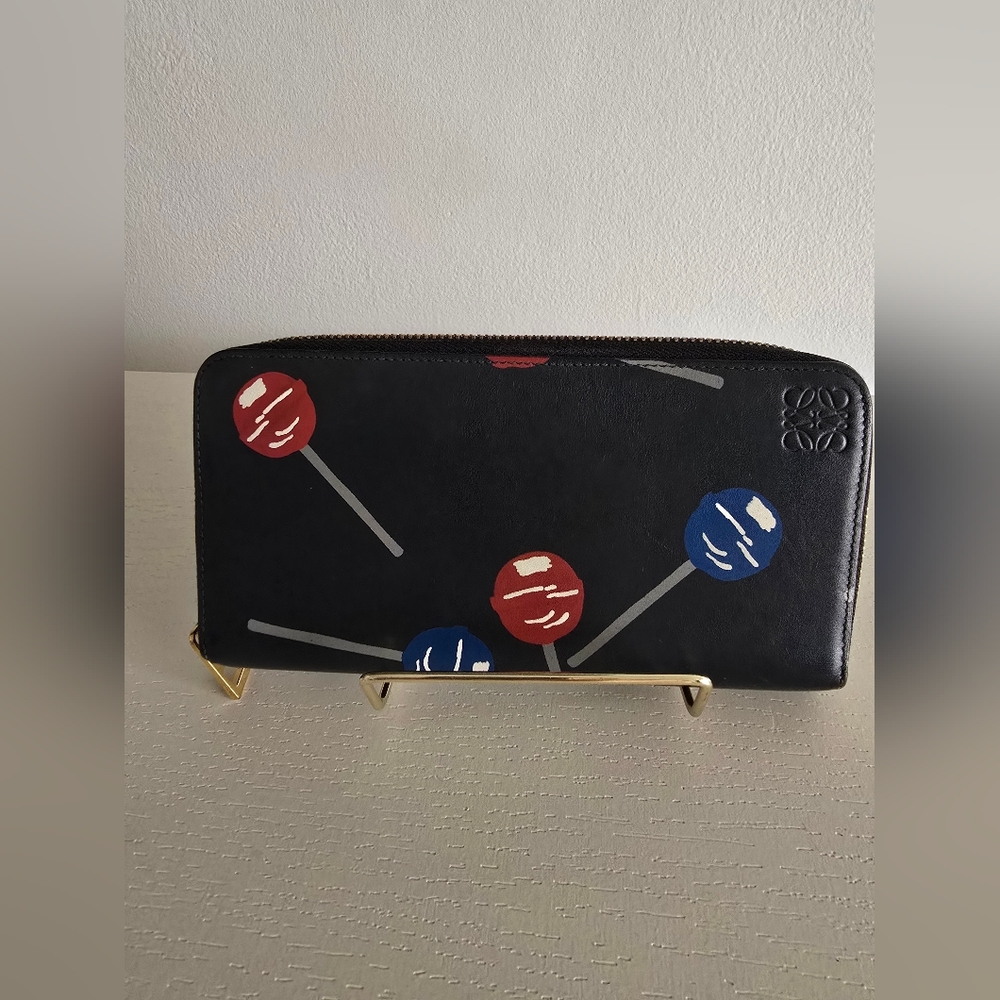 Loewe Black Wallet with Gold Accents - Picture 1 of 12